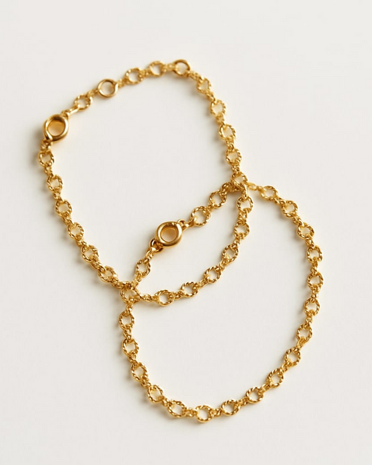 Elegant Gold Covering Chain Anklet-TP660002