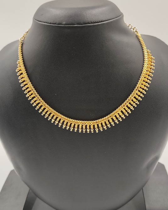 Classic Gold Plated Short Necklace-SG220006