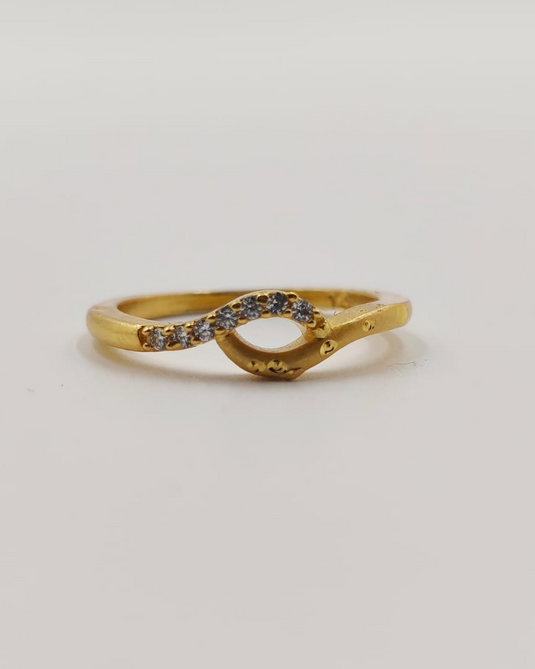Grace Curve AD Stone Ring-SGC1140012