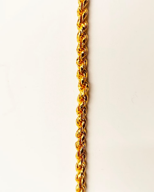 Gold-Plated Rope Twist Chain-SG330003