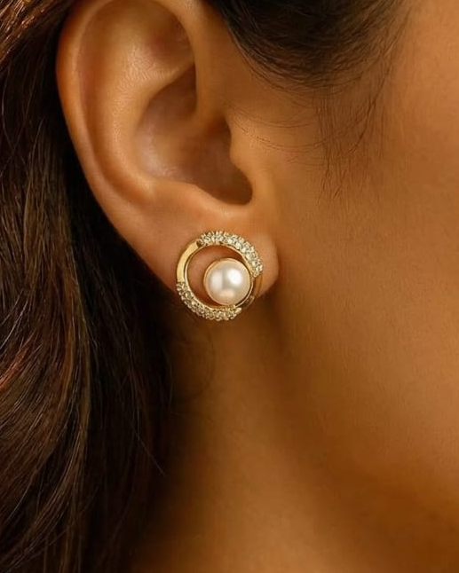 ROUND WHITE STONE AND BEAD-SGC1120004