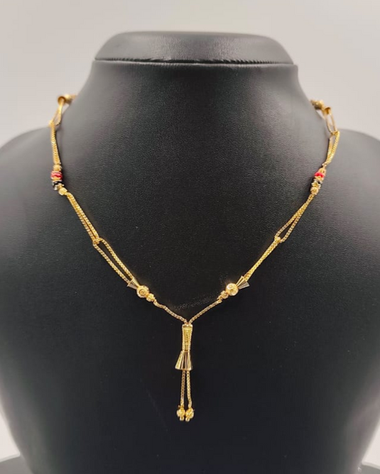 Elegant Daily Wear Gold Covering Necklace-SG2200012