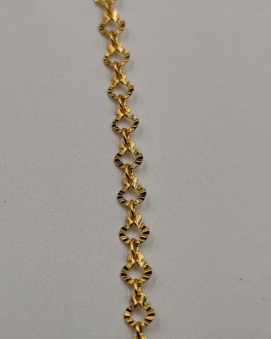 Elegant Gold Covering Chain Anklet-TP660002
