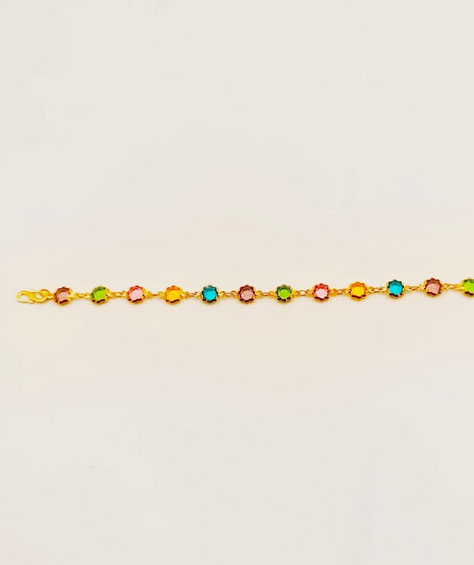 Colorful Stone Charm Bracelet-SG440002