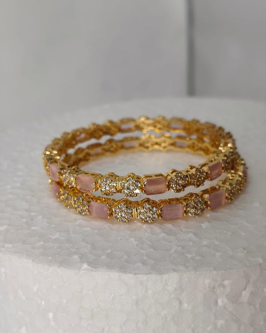 AD STONE BEAUTIFUL BANGLES RUBY PINK-SGC1130015