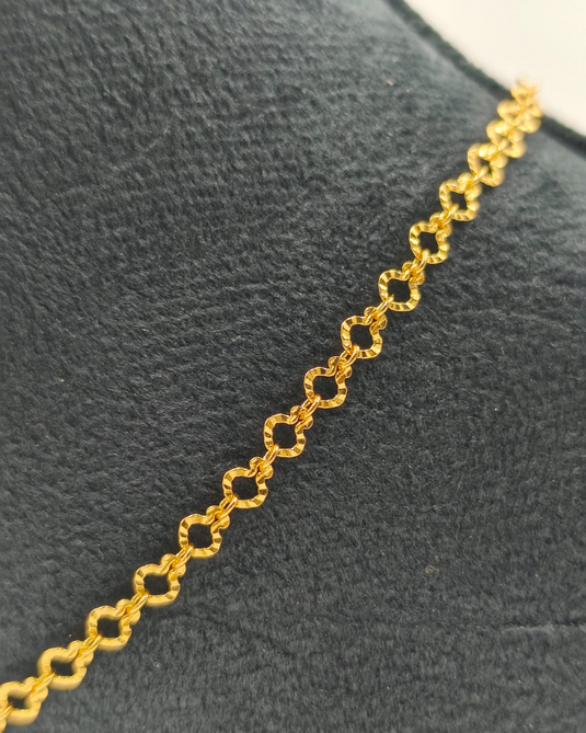 Elegant Gold Covering Chain Anklet-TP660002