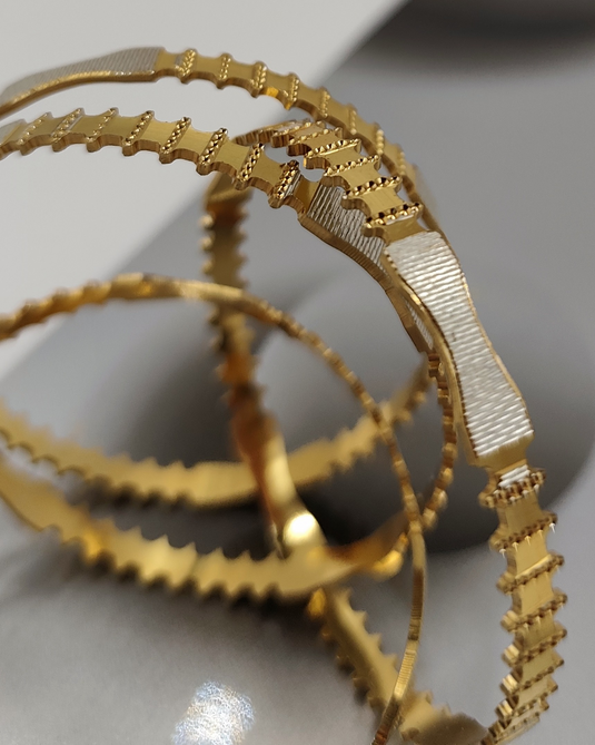 Golden Grace Designer Bangles-SG550005
