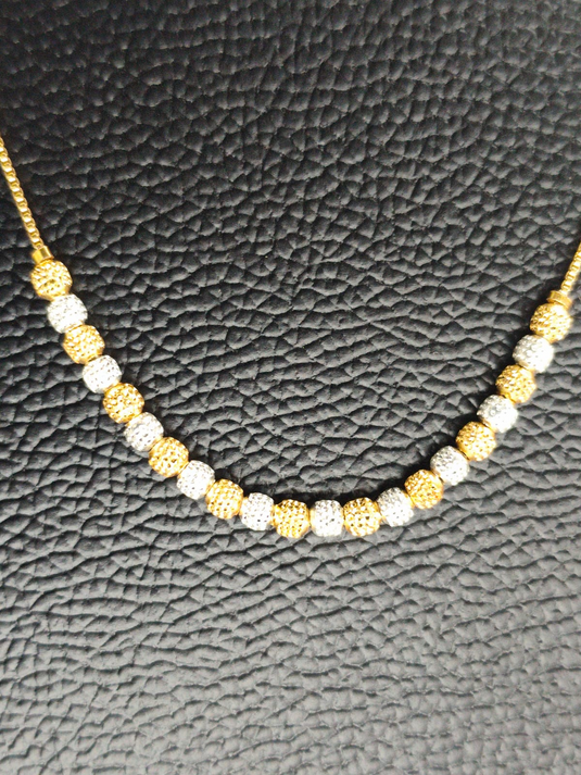 GOLD AND SILVER BALL CHAIN-TP550001