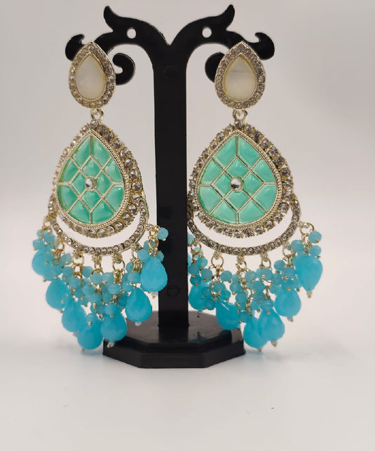 Kundan Blue And Green-RC440001