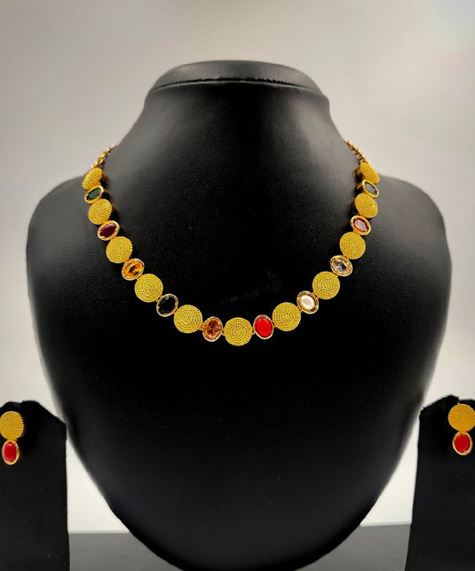 Premium Navaratna Gold Covering-SG220008