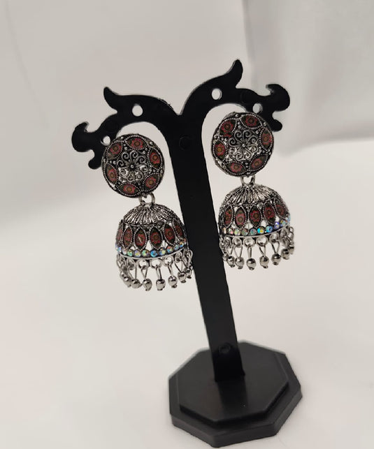 Silver Rainbow Stone And Multi Shade-RC330010