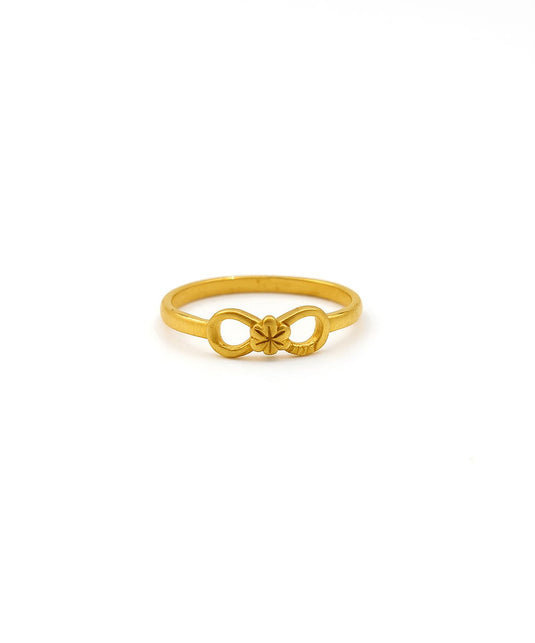 Simple Gold Bow Ring-SGC1140017