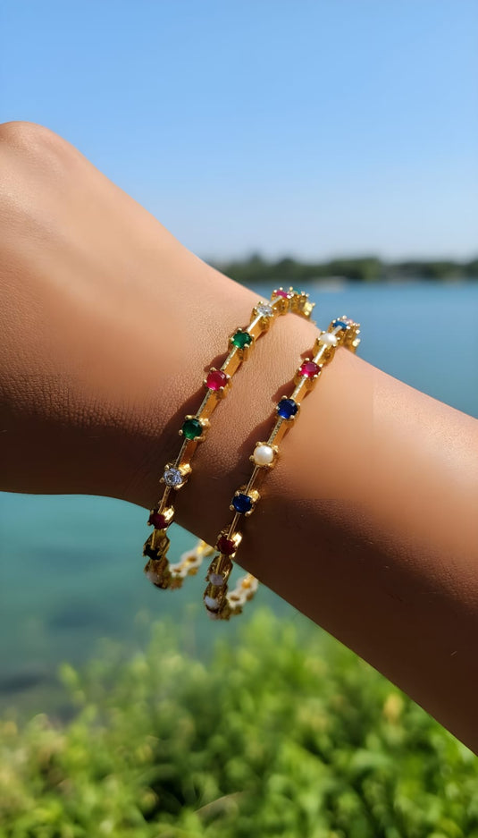 MULTI COLOUR THIN BANGLE-SGC1130002