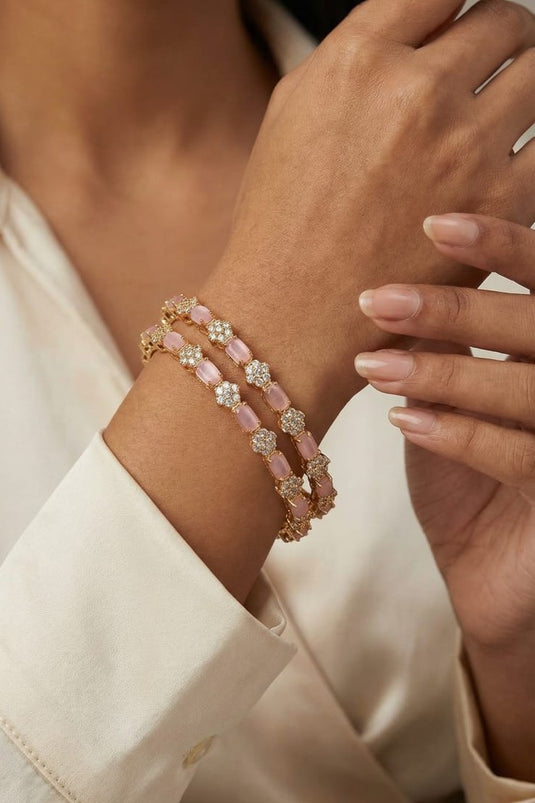 AD STONE BEAUTIFUL BANGLES RUBY PINK-SGC1130015