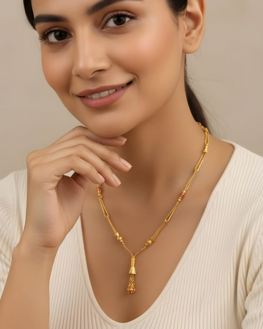 Elegant Daily Wear Gold Covering Necklace-SG2200012