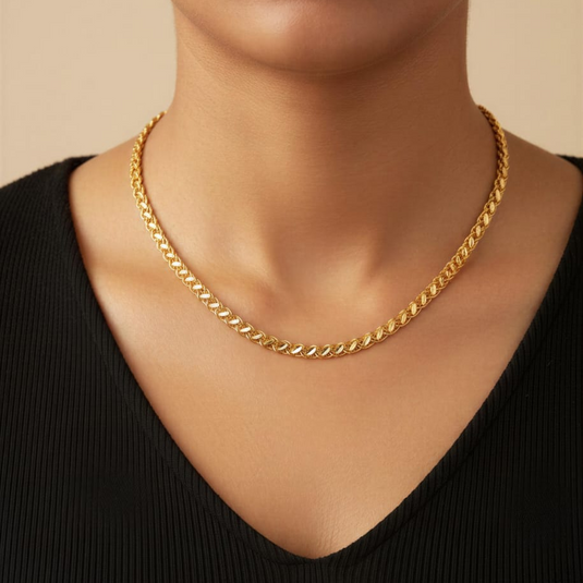 Classic Gold-Plated Rope Chain-SG330001