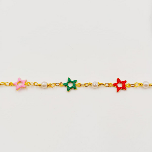 Star Pearl Charm Bracelet-SG440003