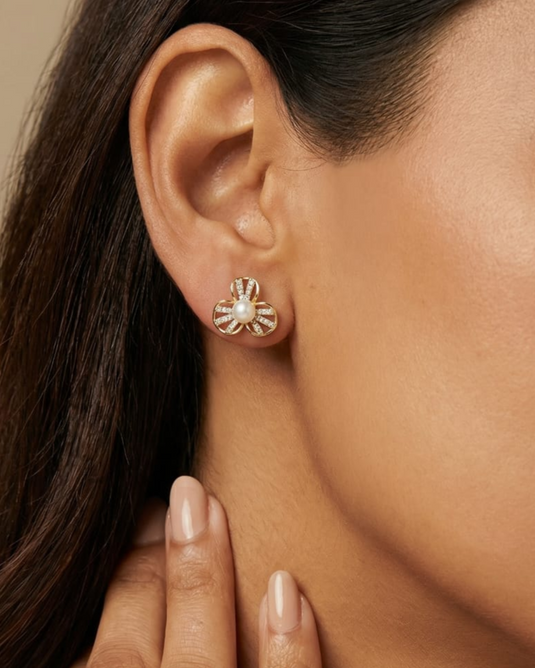 FLORAL WHITE STONE AND BEAD-SGC1120002