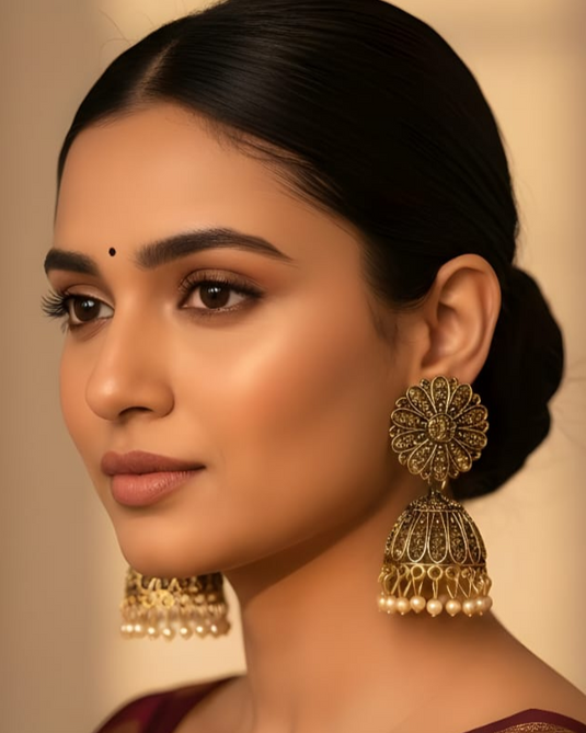 GOLDEN JUMKA CREAM BEADS-RC330009