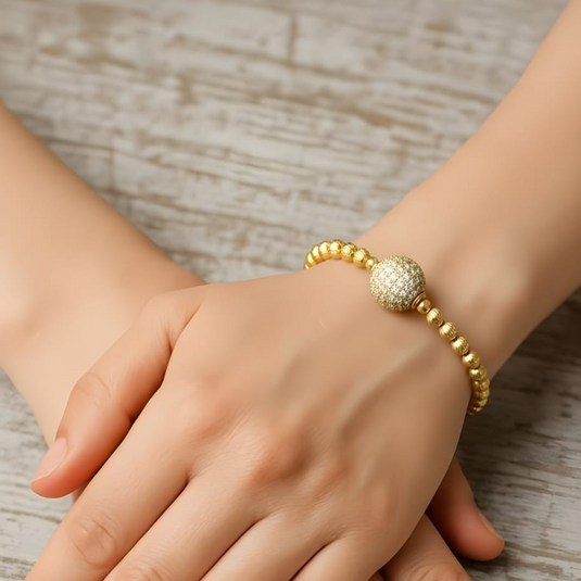Elegant Gold Bead Bracelet-SG440004