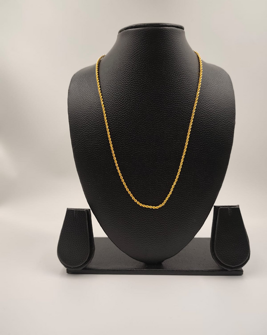Gold-Plated Rope Twist Chain-SG330003