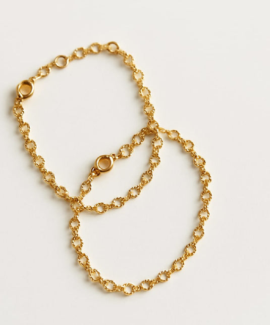 Heart Design Black Bead Anklet