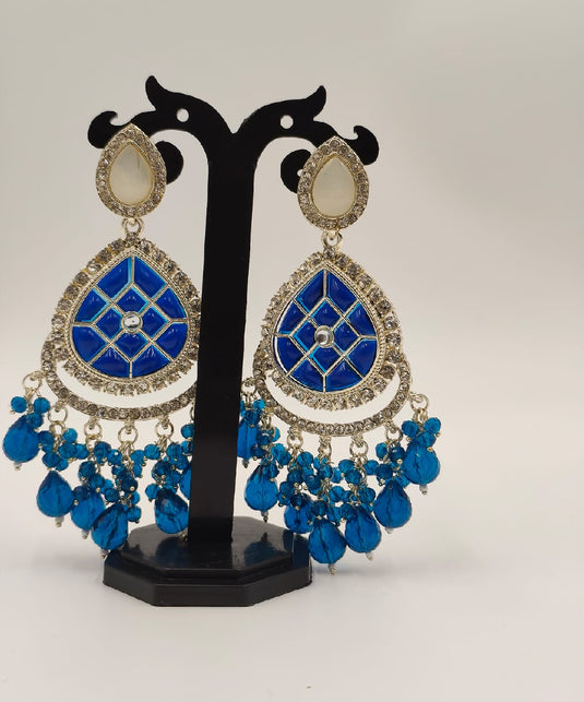 Kundan Peacock Blue-RC440001