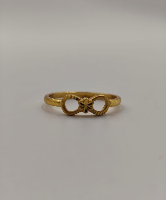 Simple Gold Bow Ring-SGC1140017